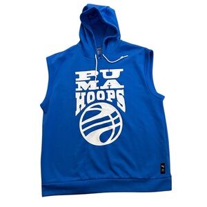PUMA Hoops Sleeveless Hoodie Vest – Blue – Size LX – New With Tags